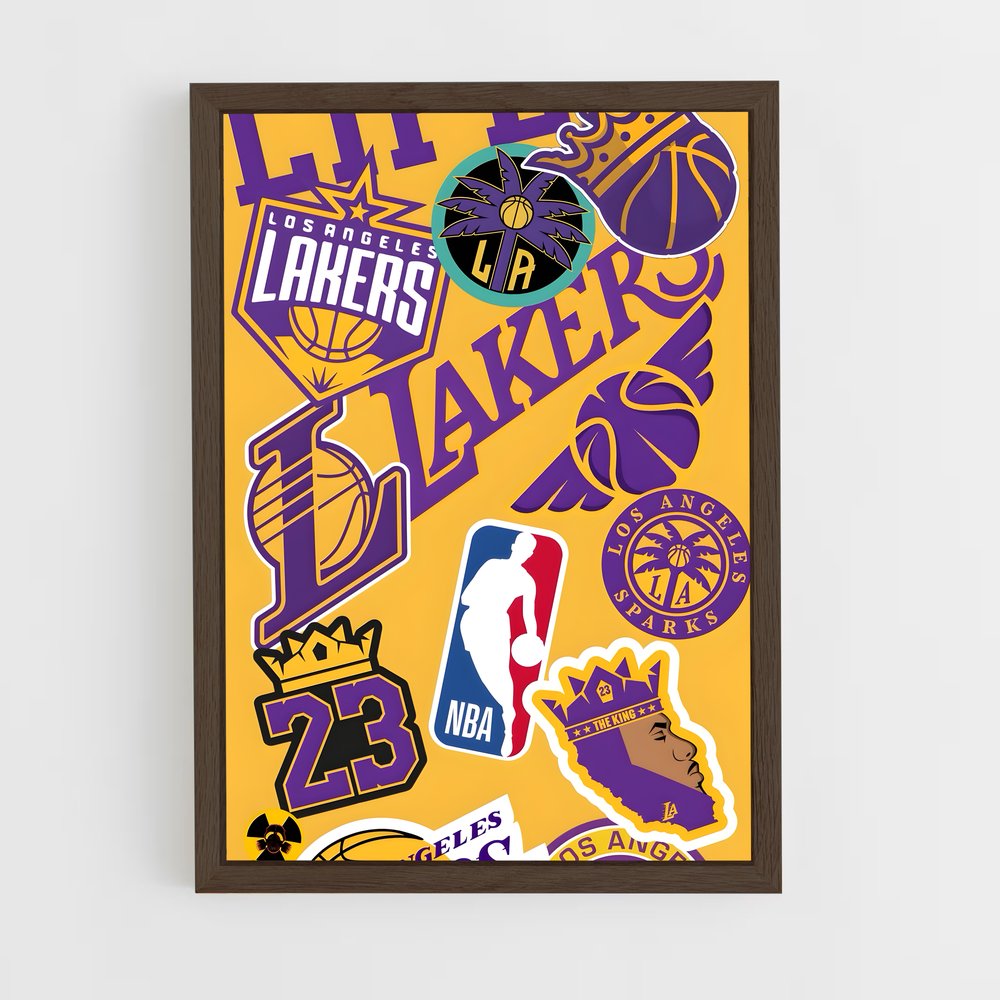 Poster Los angeles lakers – affiche Basketball (vue 5)